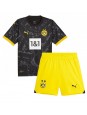Otroški Nogometna dresi replika Borussia Dortmund Gostujoči 2023-24 Kratek rokav (+ hlače)